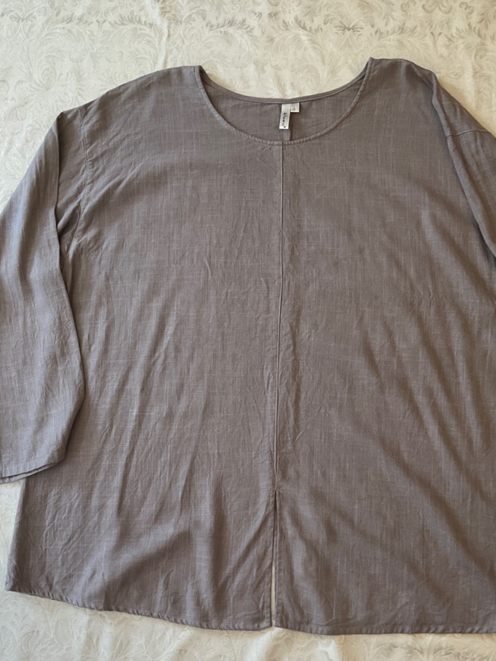 Relaxed Scoop Neck Tunic - Taupe